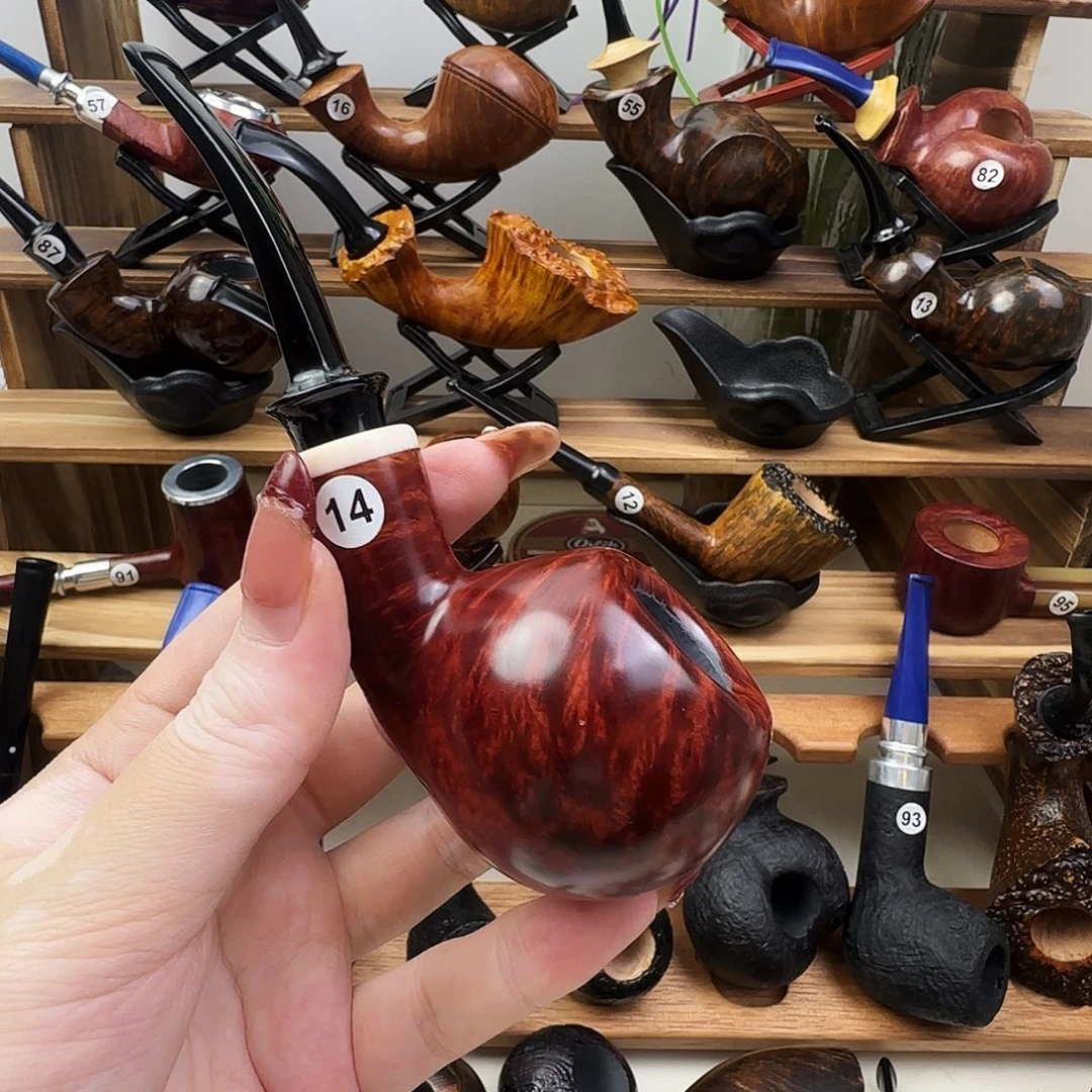 石楠木手工苹果空腔烟斗
