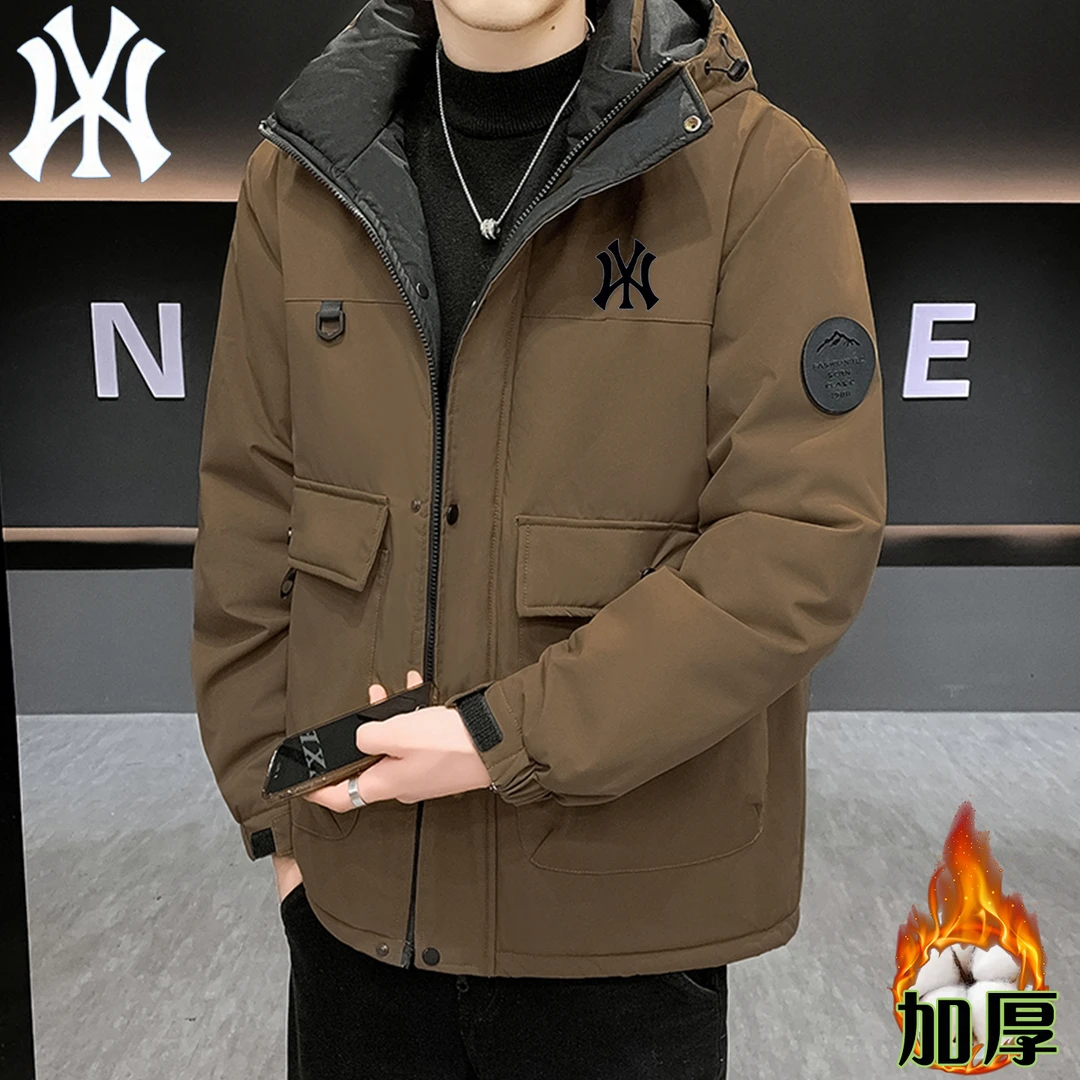 工装新款小众棉服男款冬季时尚加厚显瘦棉袄男冲锋衣男士棉衣外套