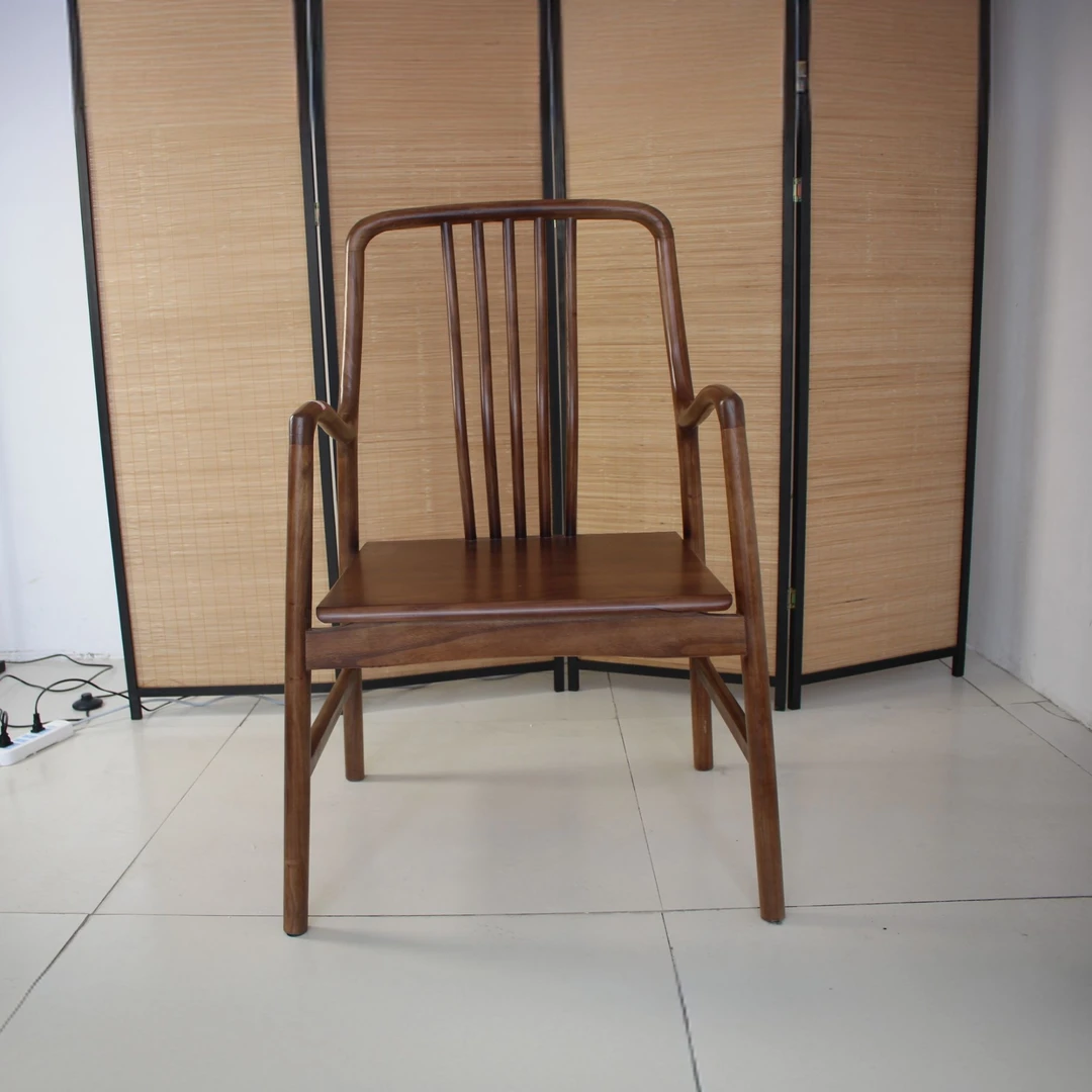 【堂宋专营】五棱主客新中式简约复古全材客厅茶新家入住网红椅子