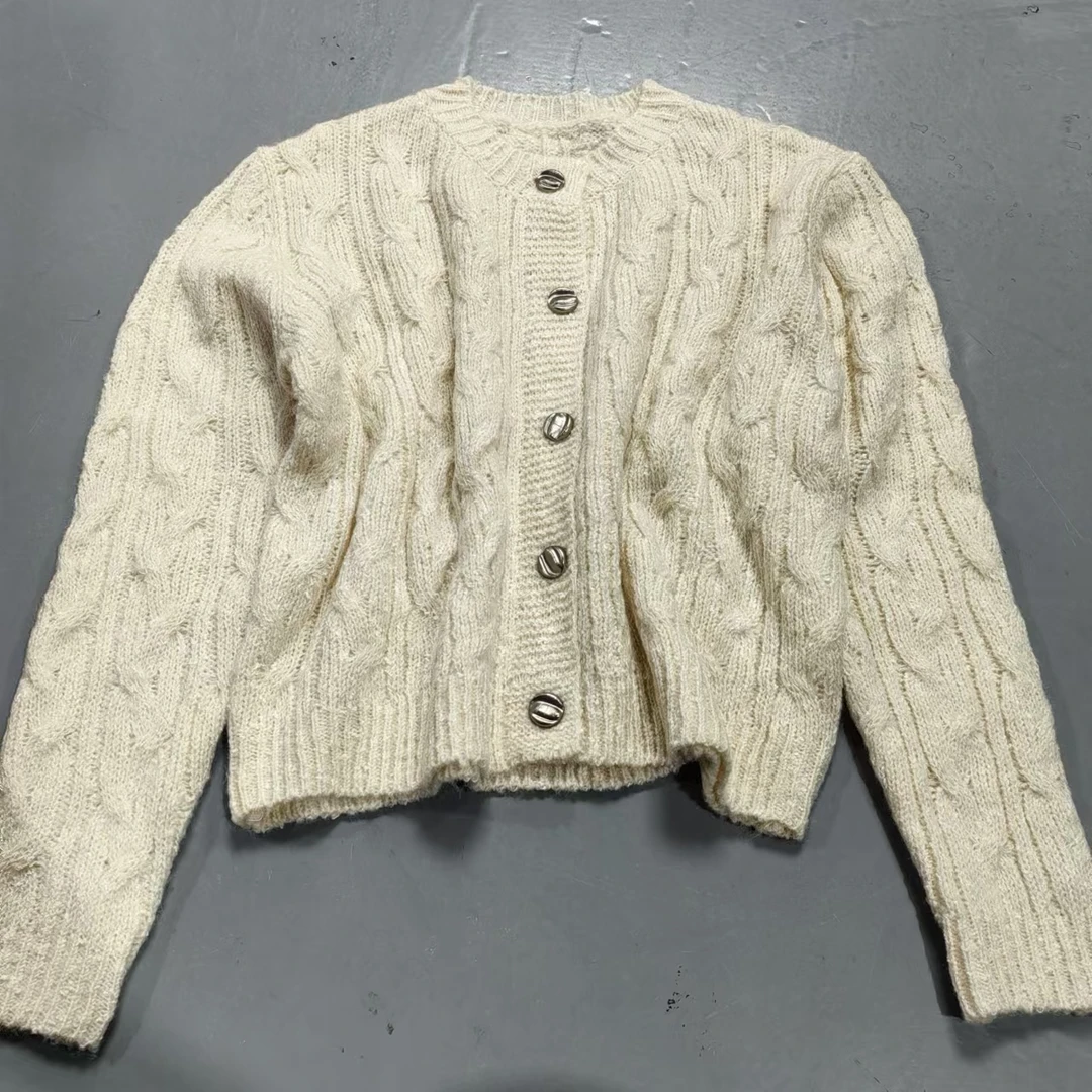 【南油玲姐】白色针织衫MY746