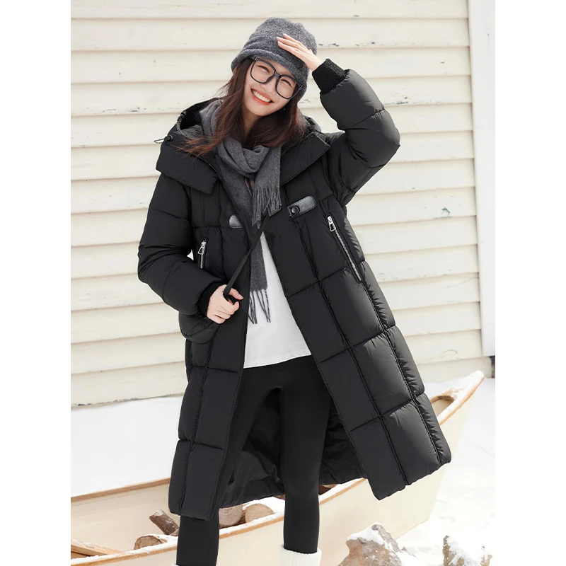 【辛小北专属】朗文斯汀纯色大翻领中长款羽绒服DZMA5509A02403