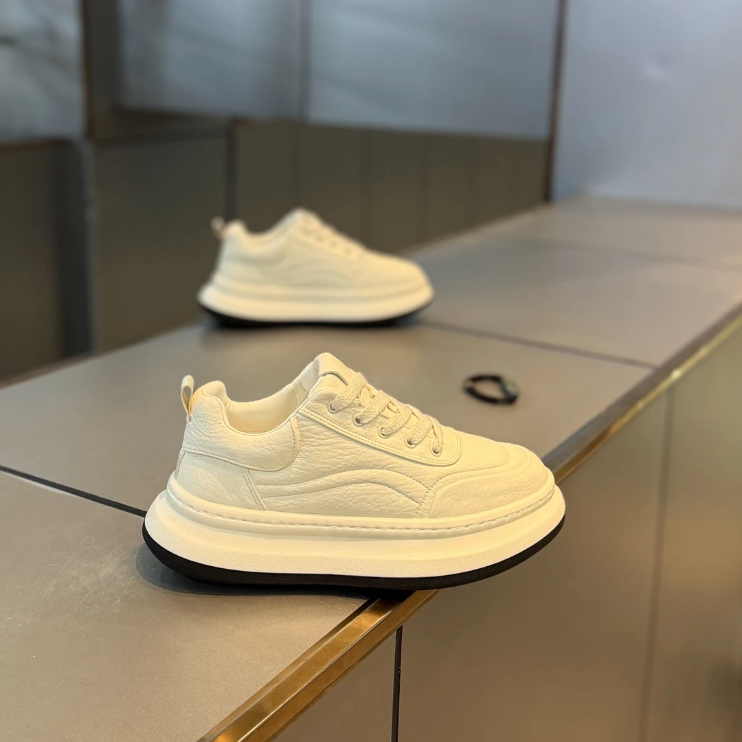 秋季新款男鞋轻奢高级感冬季加绒保暖棉鞋小白鞋痞帅高级感男士鞋