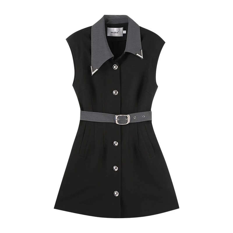 Jiumi陈啾啾 夏季气质显瘦高级感职场连衣裙 HBZC622060 nnassa