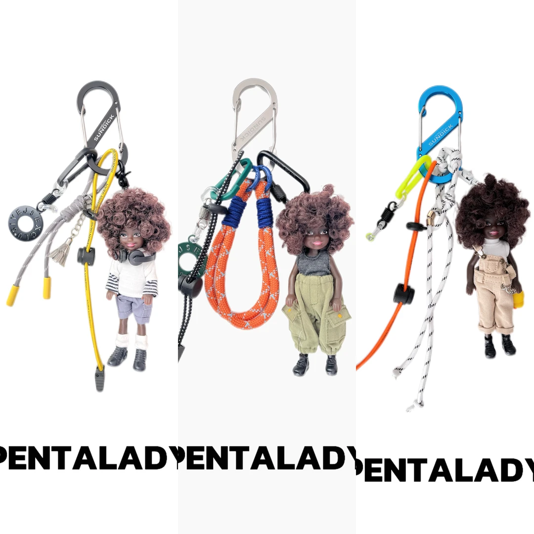 2025春夏新款黑皮手工芭比娃娃包包包包挂件网红爆款2025最新款