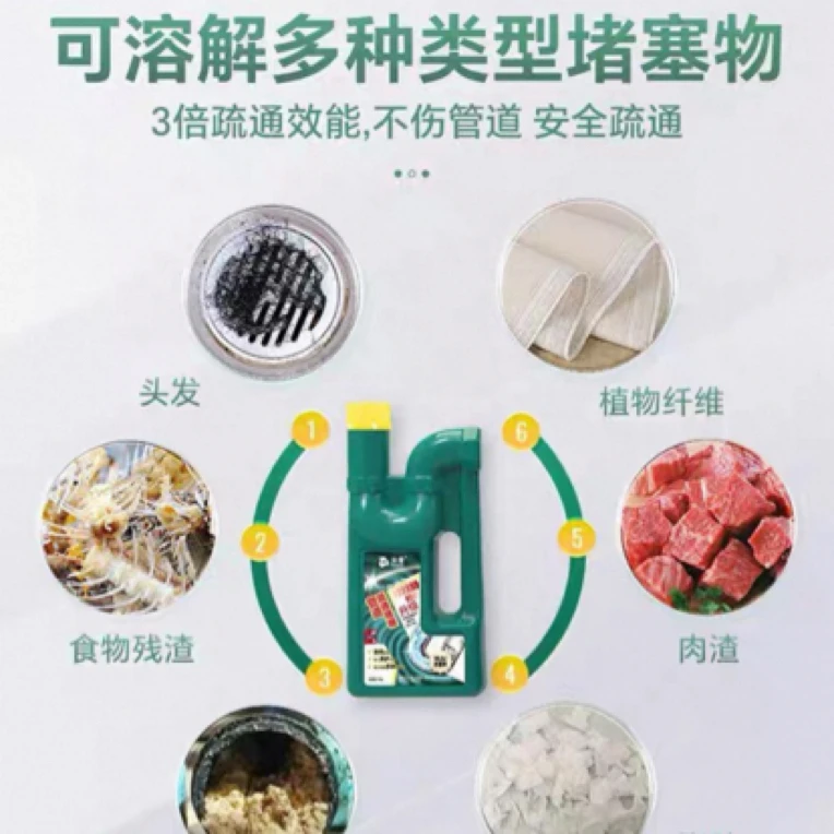 厨房家用液体管道疏通剂排水套装堵塞水槽防堵
