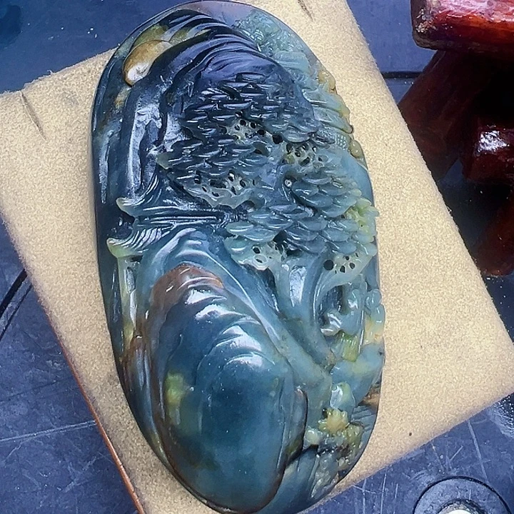 C***H蛇纹石玉未镶嵌珠宝奇石8