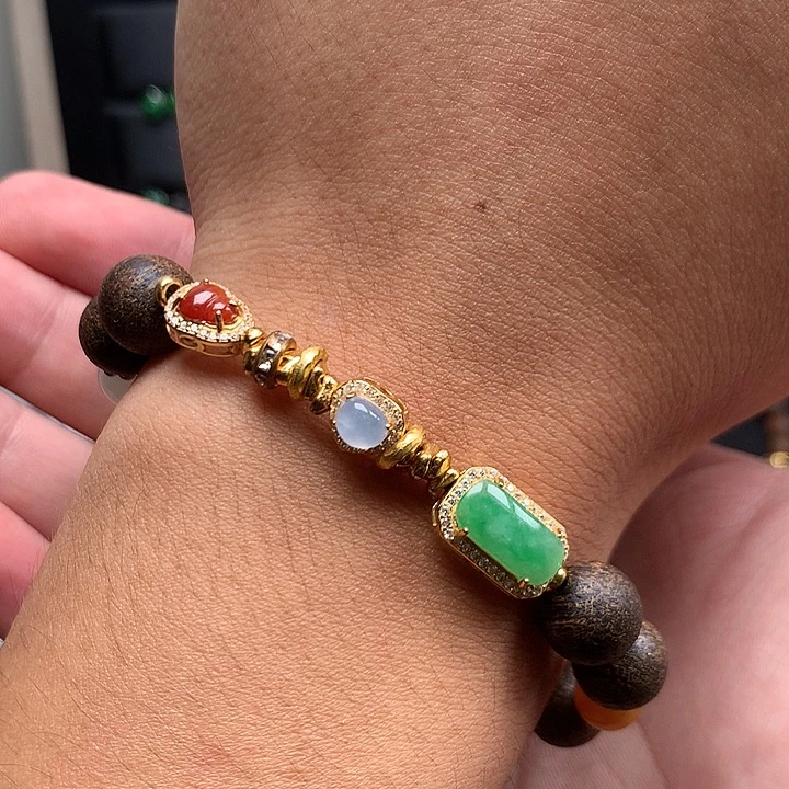 翡翠未镶嵌颈饰天然