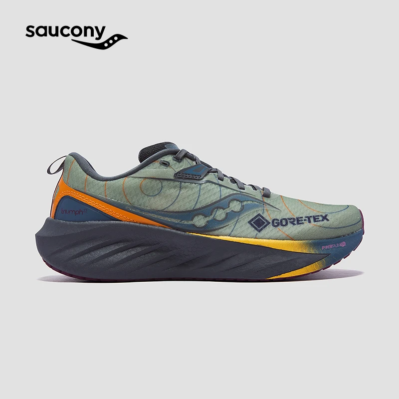 【彭于晏同款】Saucony索康尼TRIUMPH胜利22GTX防水透气运动跑步鞋