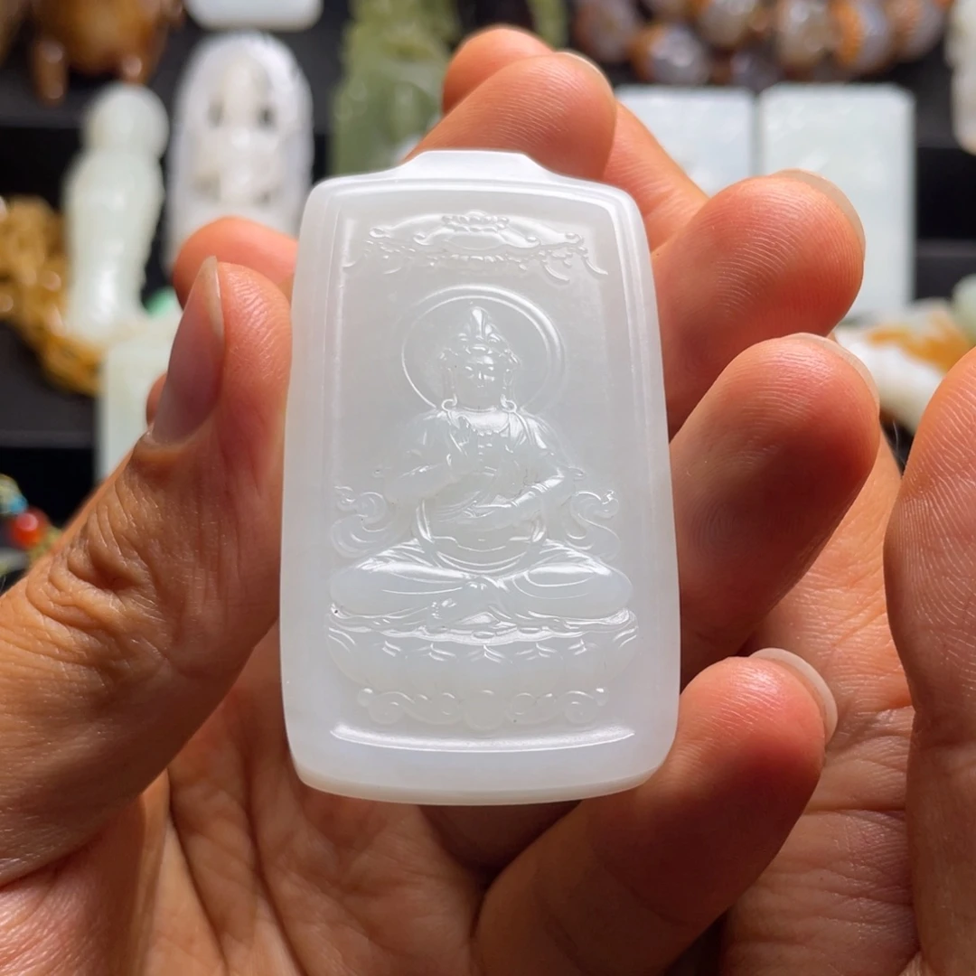 和田玉未镶嵌挂件