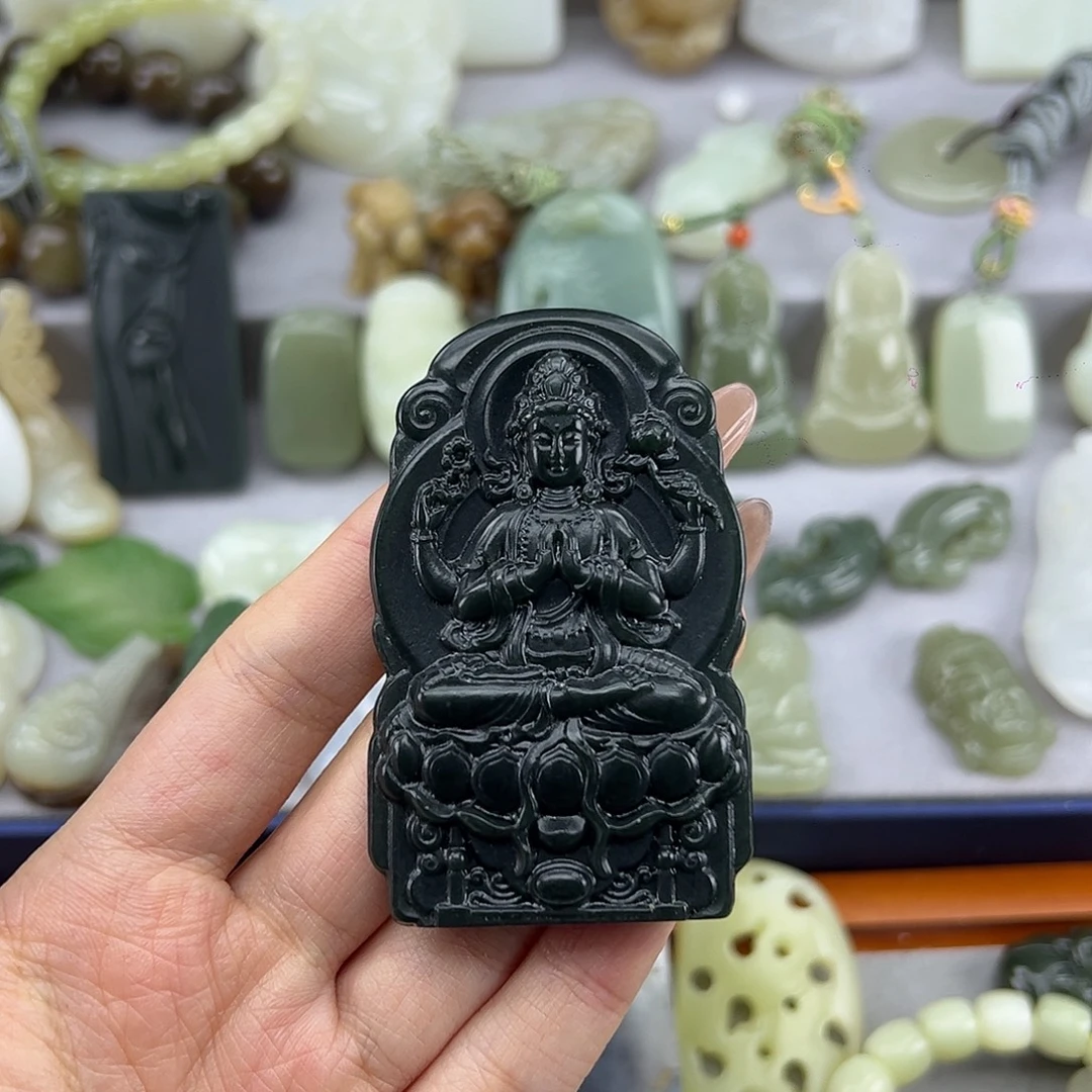 和田玉未镶嵌颈饰