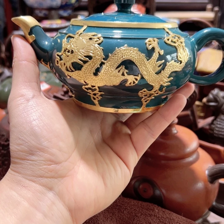 茶壶紫砂紫砂壶收藏起来了