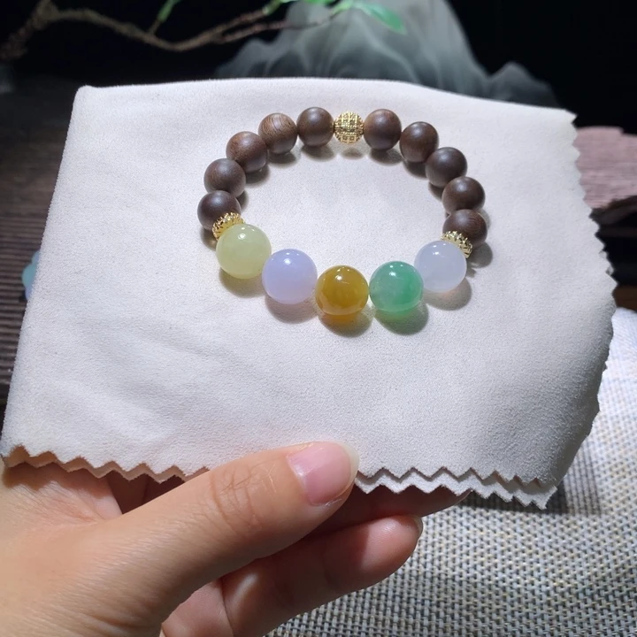 翡翠散珠天然缅甸翡翠A货卡12+