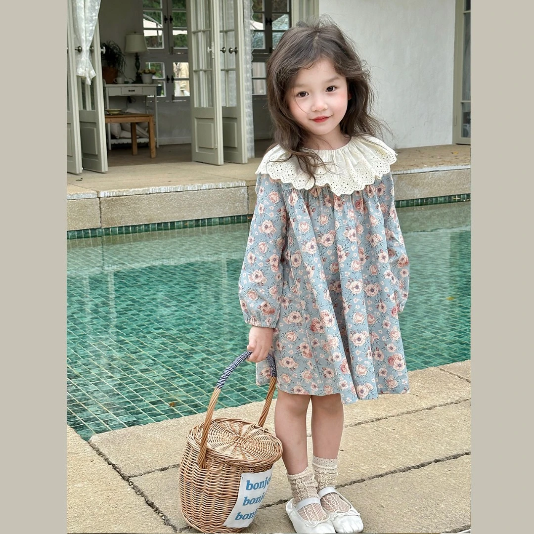 现货【莫奈花园】2024儿童春季清新碎花连衣裙熙熙可可LYQ2305