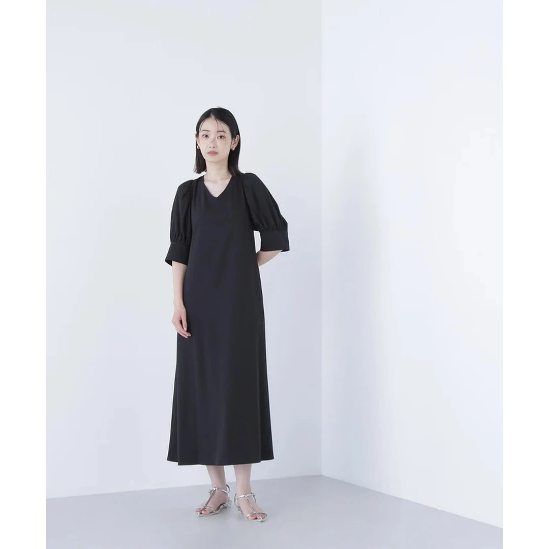【胖虎家】夏季新款 N 宽松舒适纯色抗皱背面丝带缎面休闲连衣裙