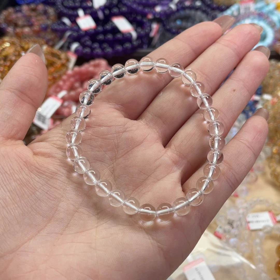 水晶手链未镶嵌白水晶6mm