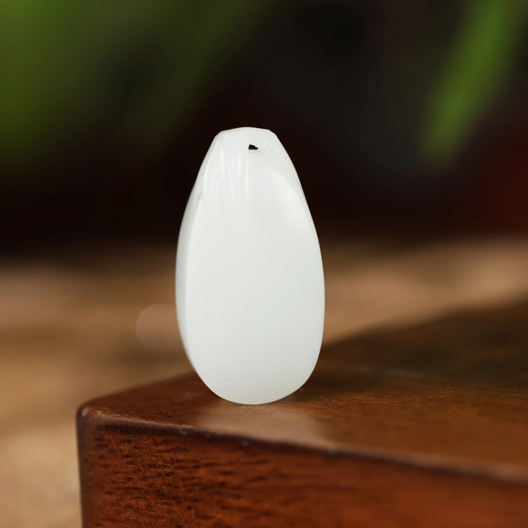 向上/和田玉白玉吊坠