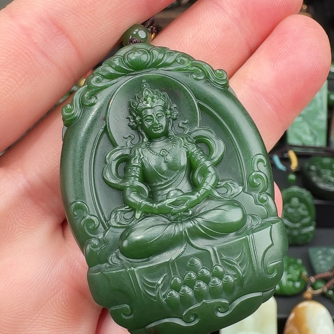 和田玉未镶嵌颈饰