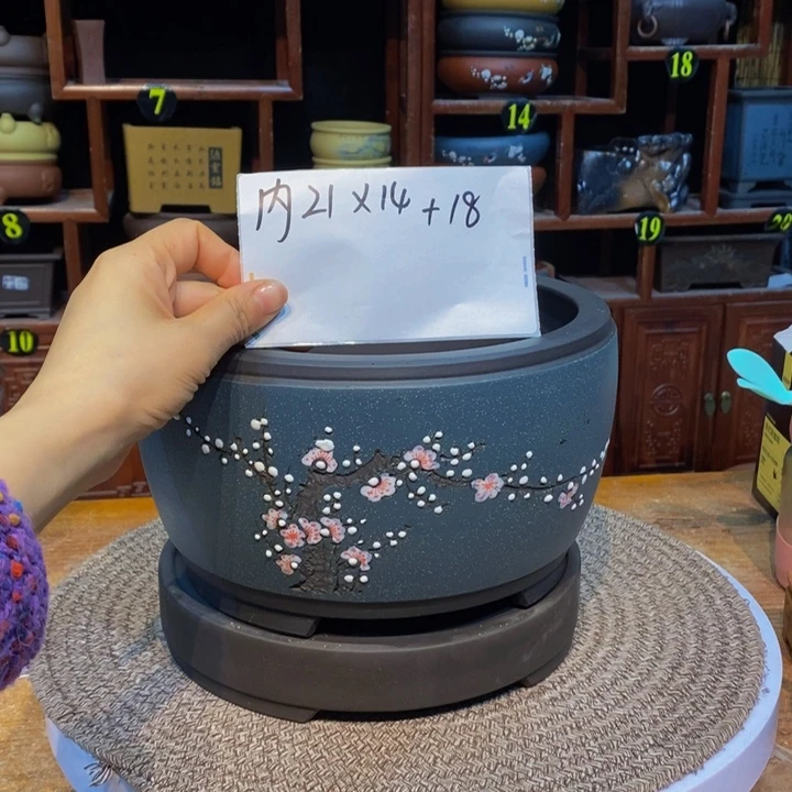 紫砂花盆紫砂紫砂