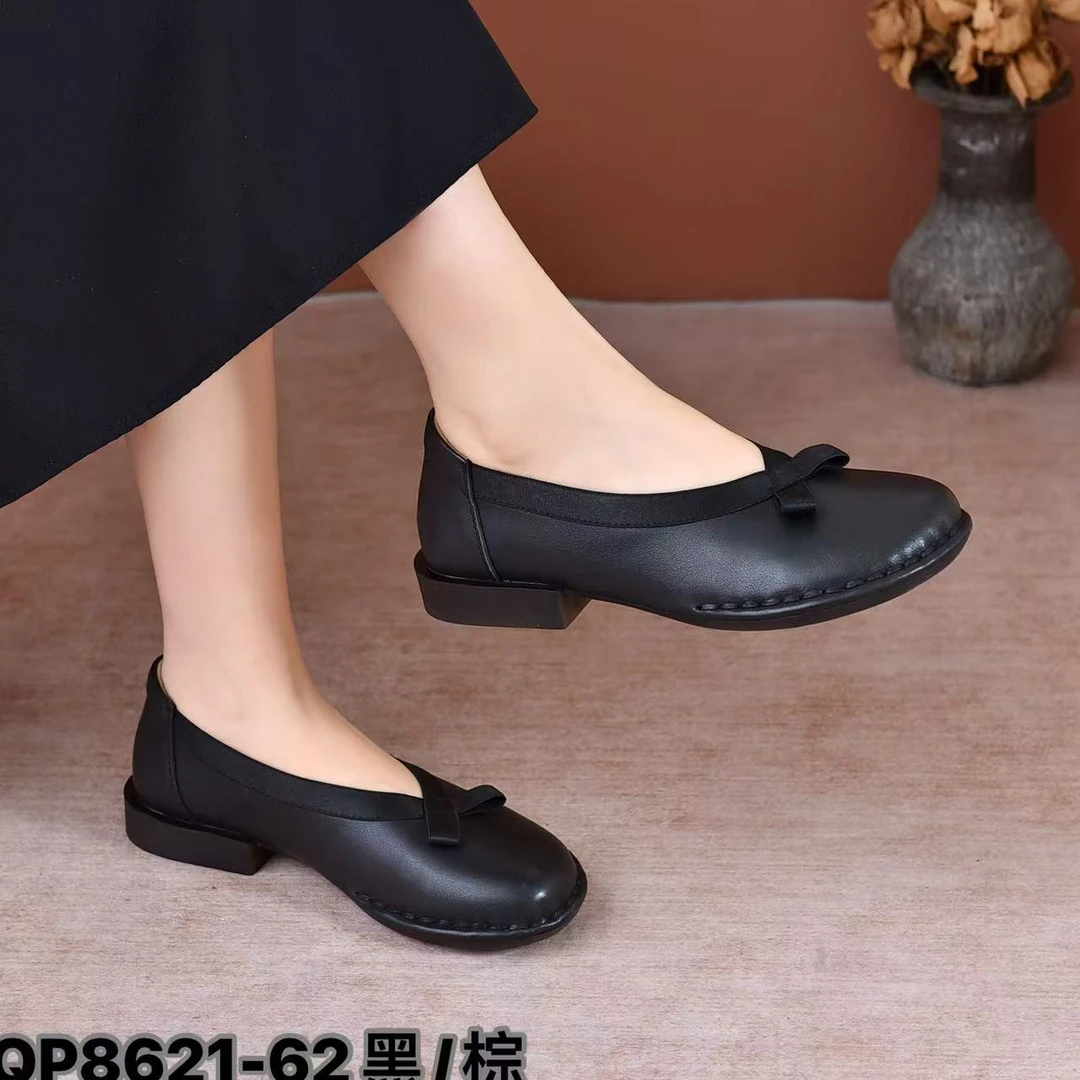 七喜鸟软牛皮休闲鞋8621-62