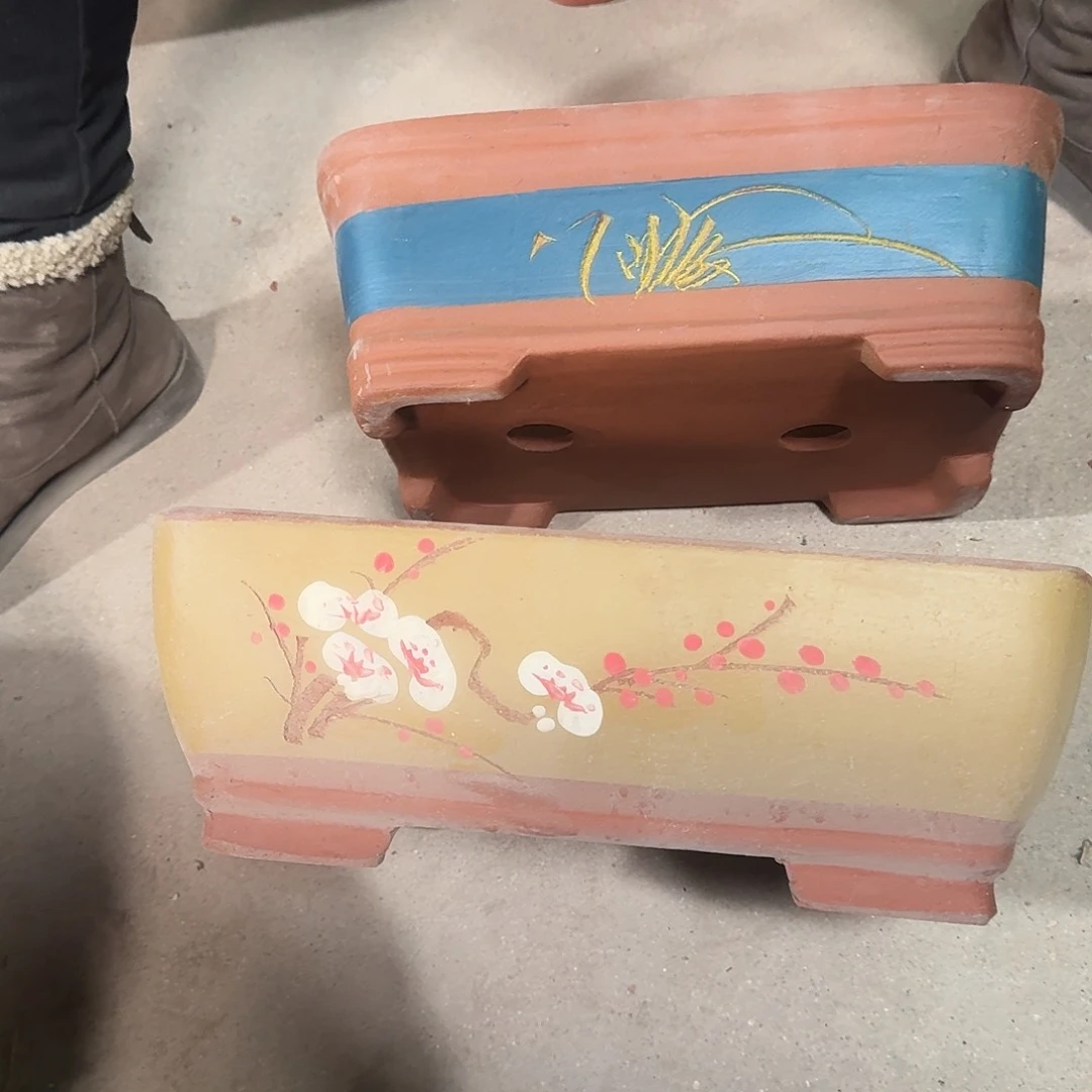 紫砂花盆元*紫砂花盆