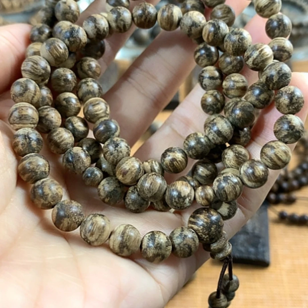 【闪购商品】沉香手串达拉干鹧鸪斑沉香0.75，23.7克