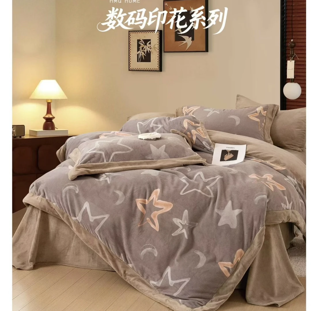 1.8床毛绒四件套