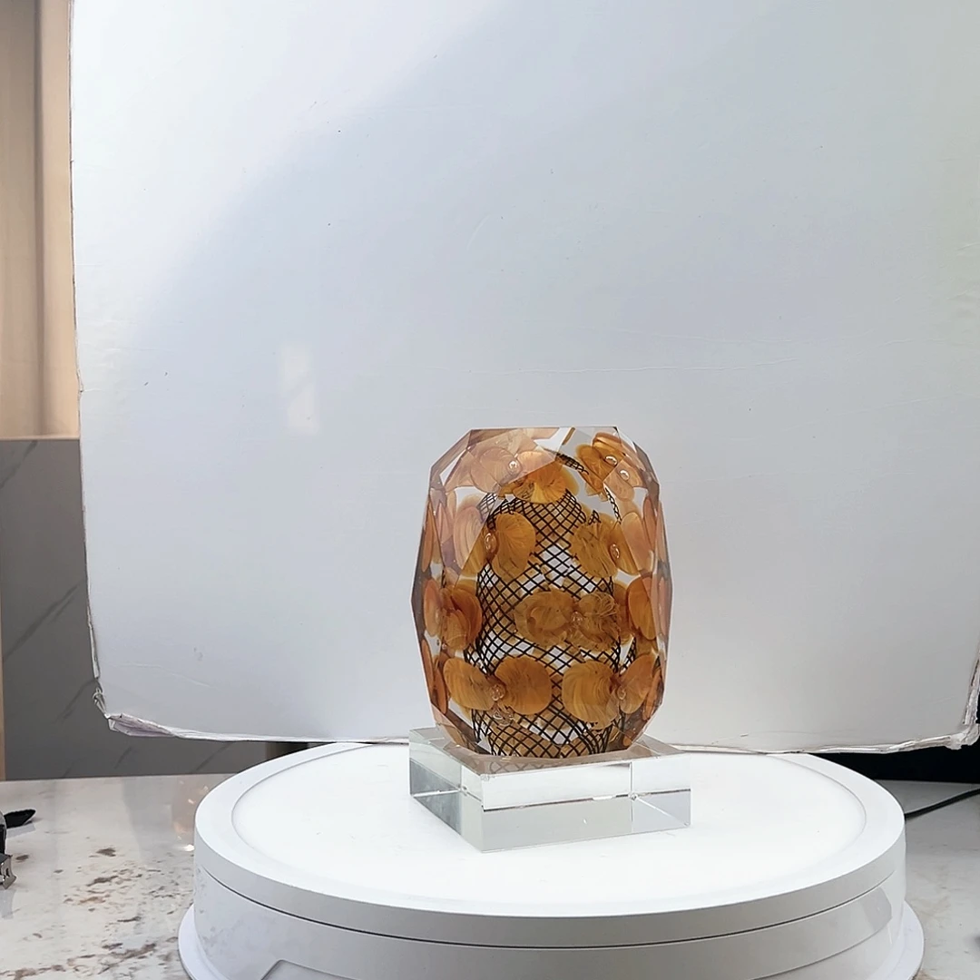 茶盏琉璃水晶摆件