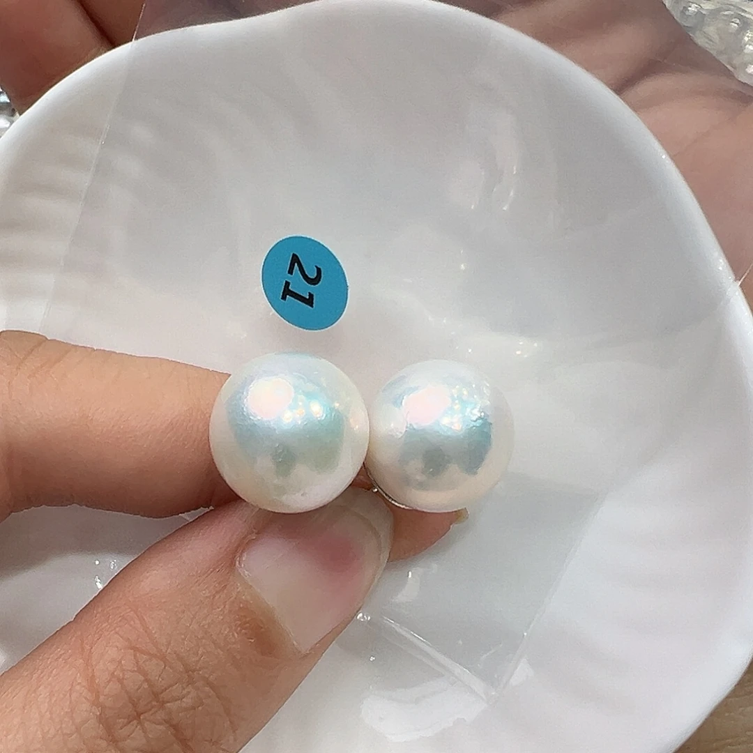 耳饰淡水珍珠银S925镶嵌