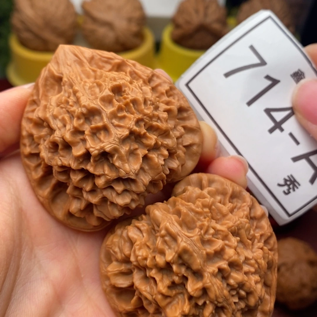 把件文玩核桃官帽50……