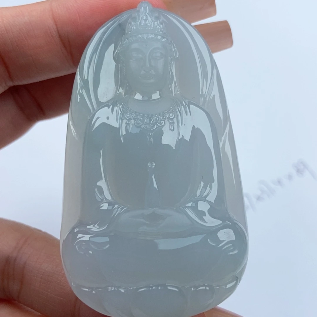 颈饰未镶嵌翡翠观音
