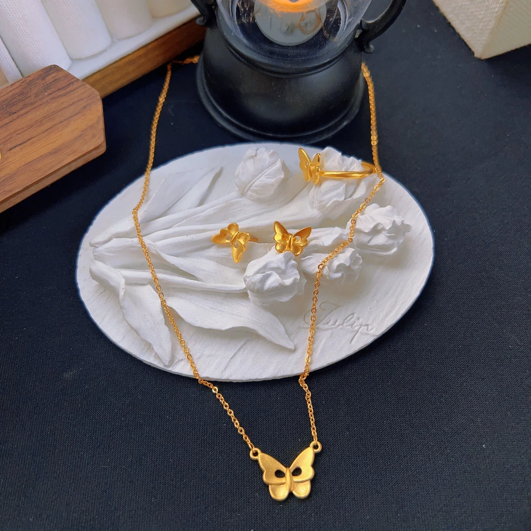 铜合金项链 哈尼西牧时尚百搭三件套#0008841