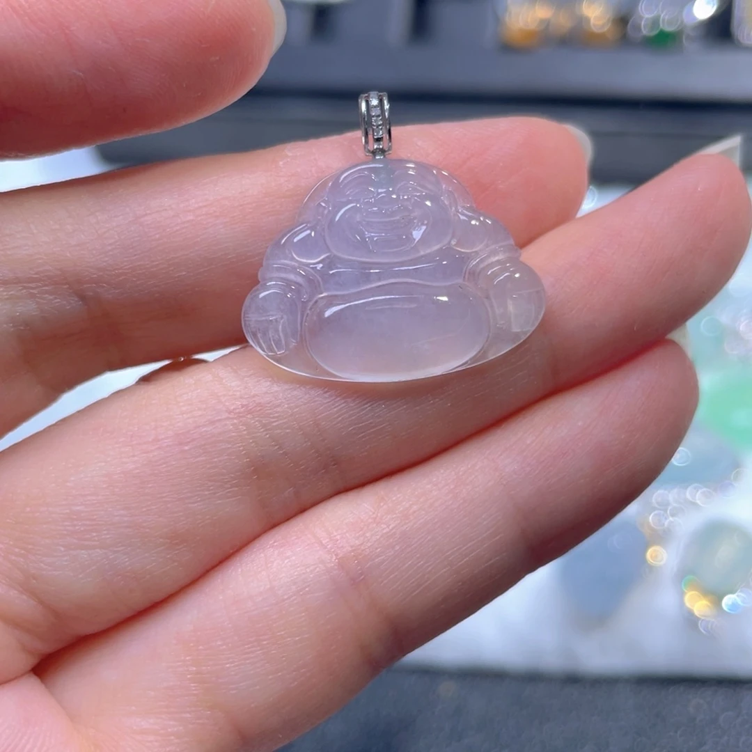 翡翠18K金镶嵌颈饰翡翠