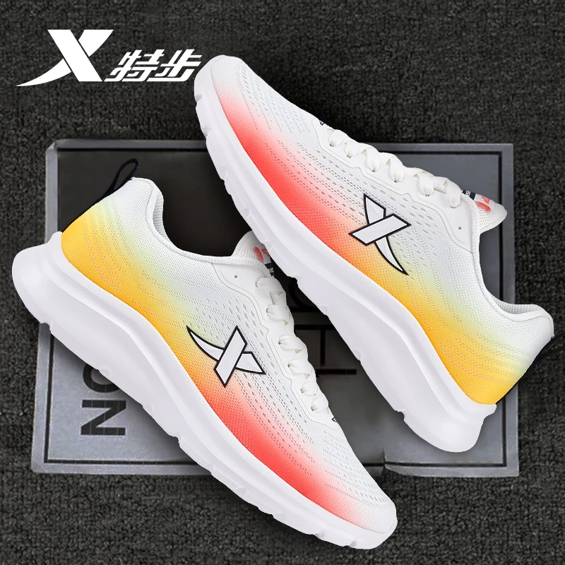 特步男鞋跑鞋夏季2025新款透气休闲减震跑步鞋新款网面轻便运动鞋