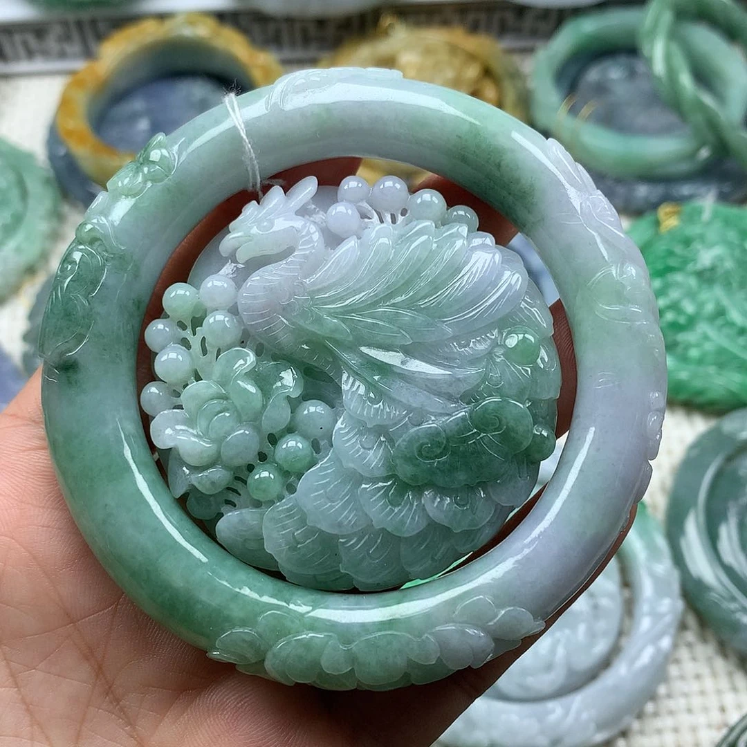 未镶嵌手镯翡翠复古风格