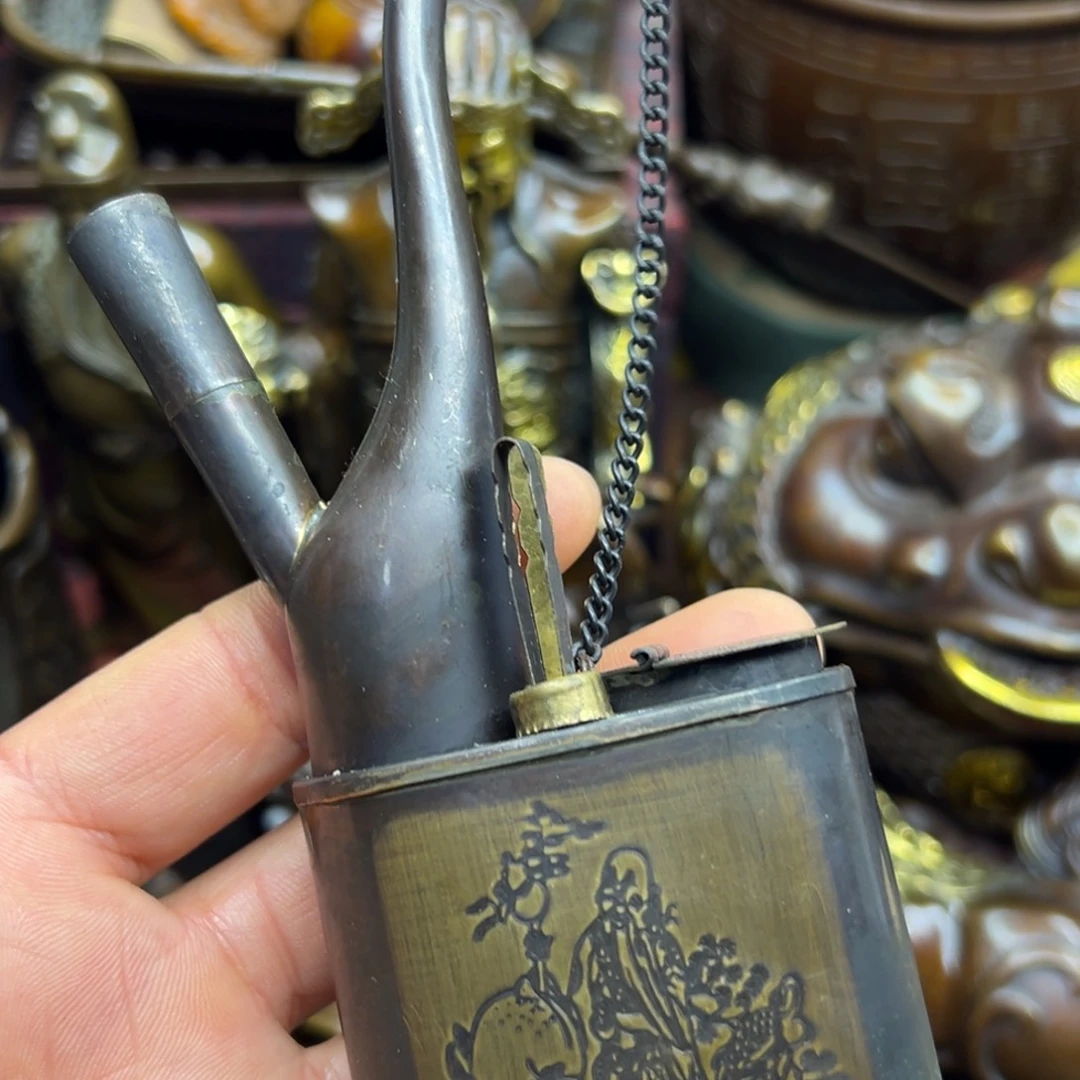 铜摆件欢迎欢迎你