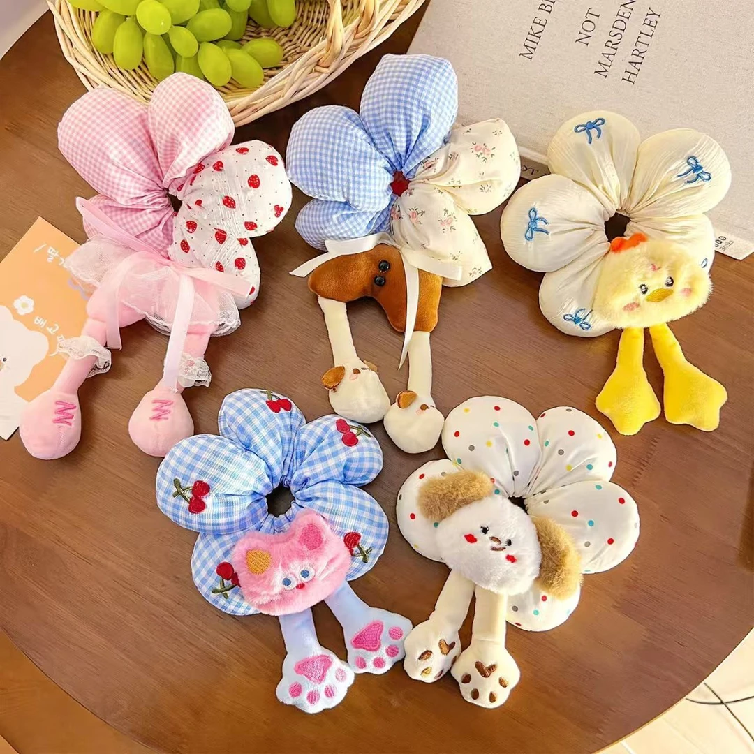 【萌妹子】卡通大肠发圈女儿童可爱头花头饰新款女孩丸子头皮筋发绳