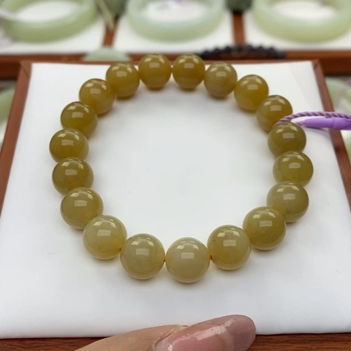 和田玉未镶嵌手链卡9.7