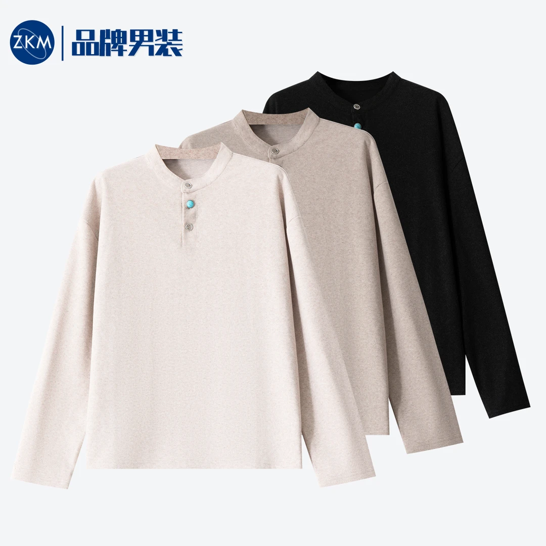 【高货原创】ZKM-25012绵羊毛混纺绒感打底春季净版小众高定款卫衣Q