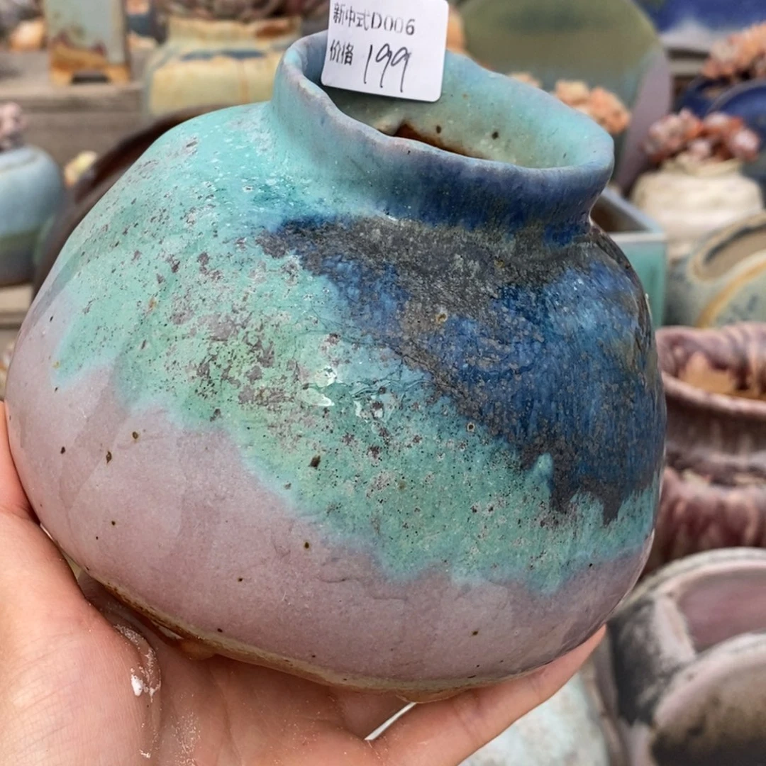 粗砂花盆1987新中式D006