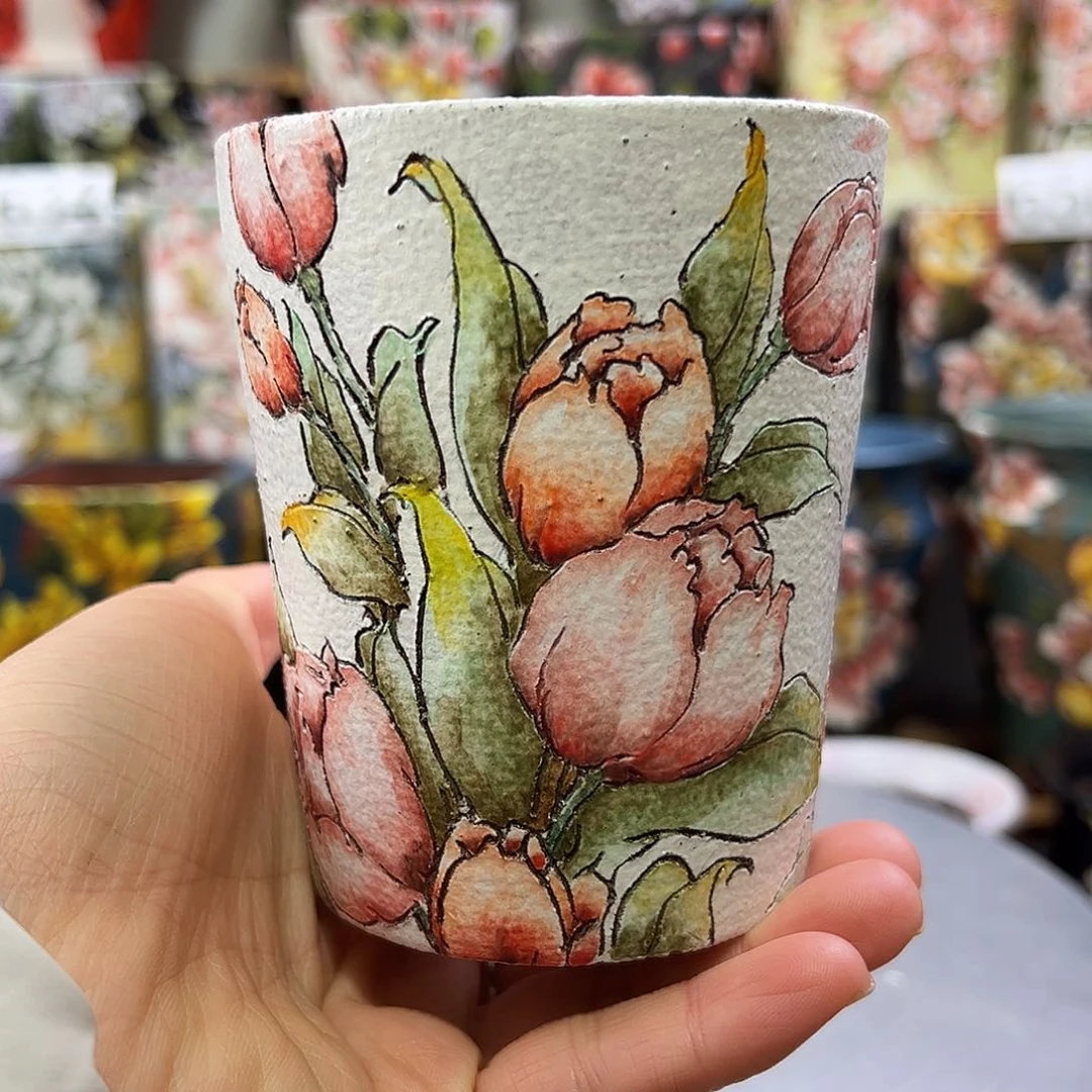 景德镇陶瓷花盆景德镇陶瓷花盆