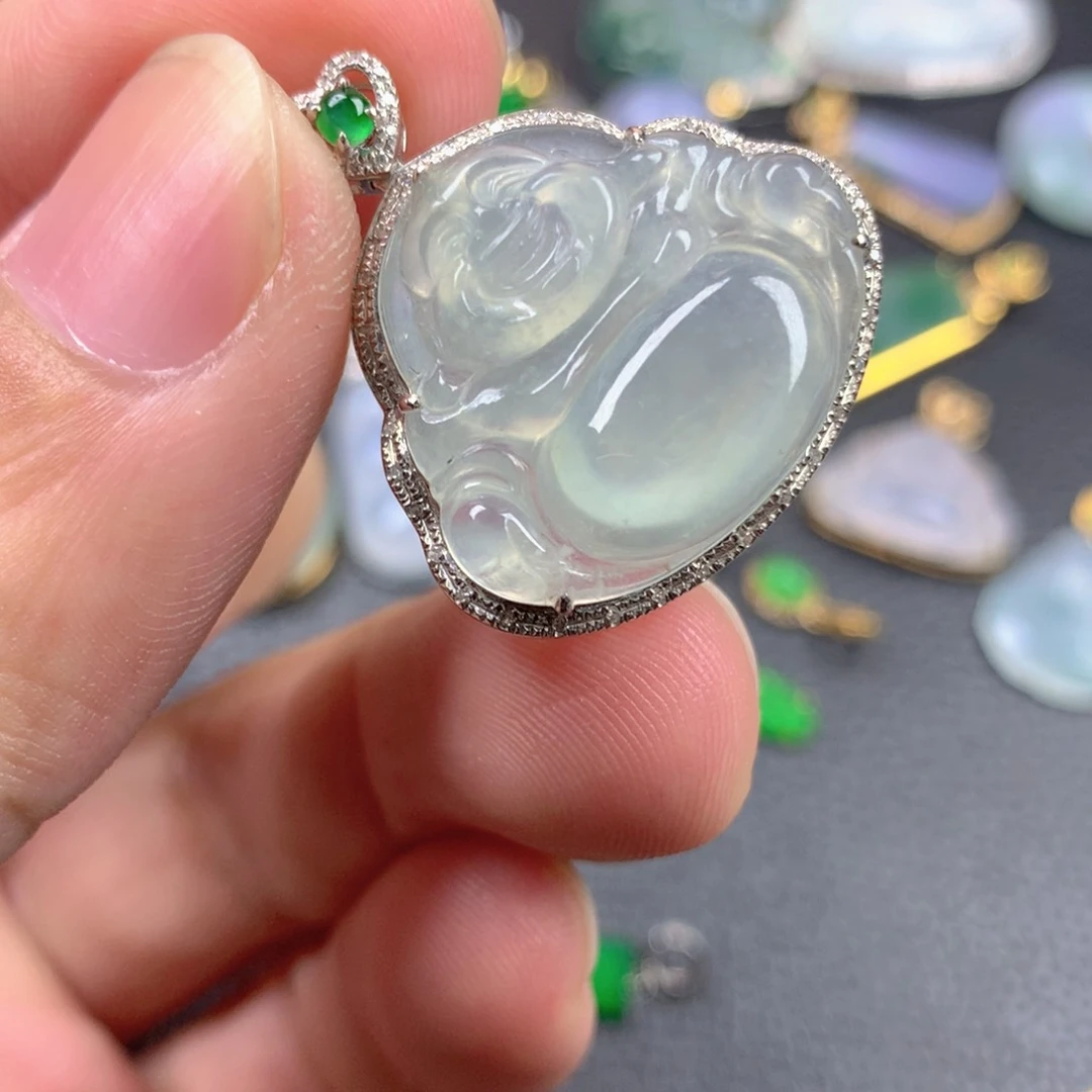 【闪购商品】翡翠18K金镶嵌颈饰翡翠