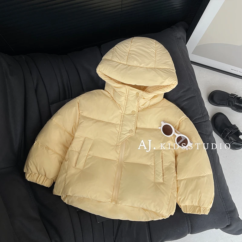 【奶黄小欧包】阿卷冬装儿童纯色双倍加厚保暖棉服外套MPG5516