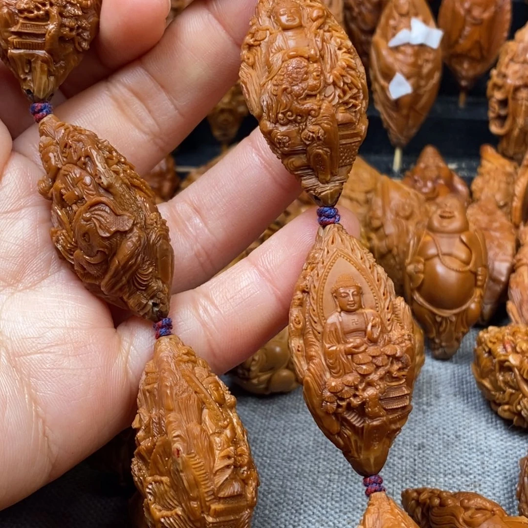 橄榄核手串/手链垂***惑核雕手串