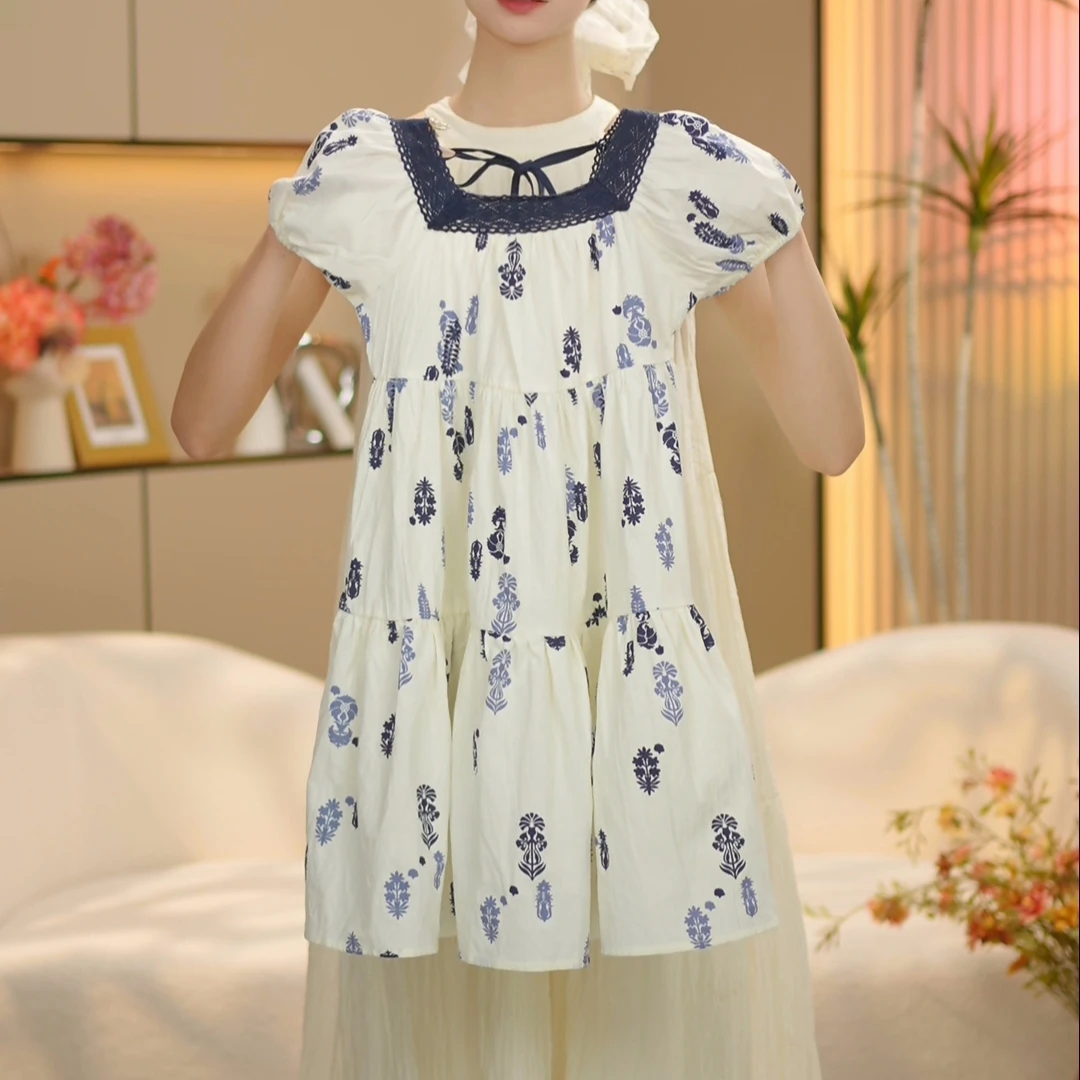 boboe/波波鹅女童夏季新款套装时尚百搭连衣裙--Y4834