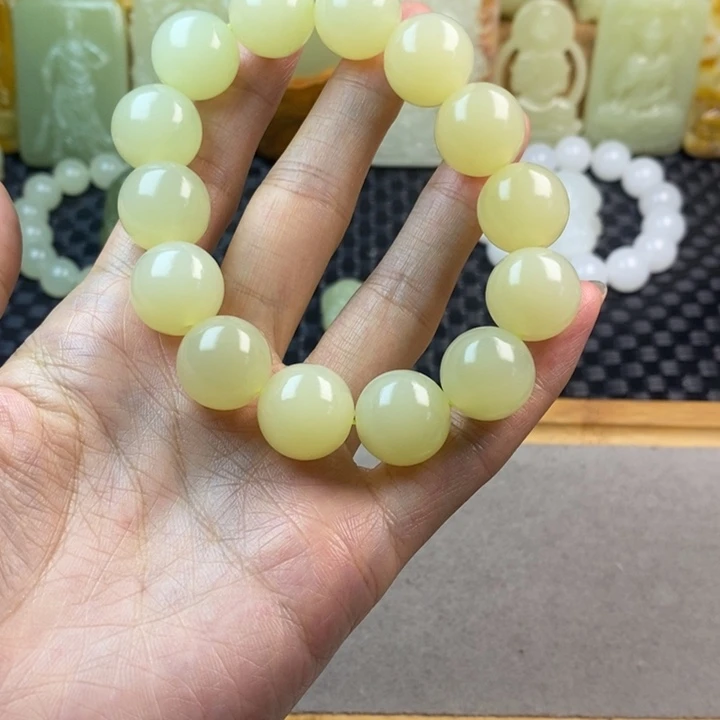昆仑山料方解玉手串