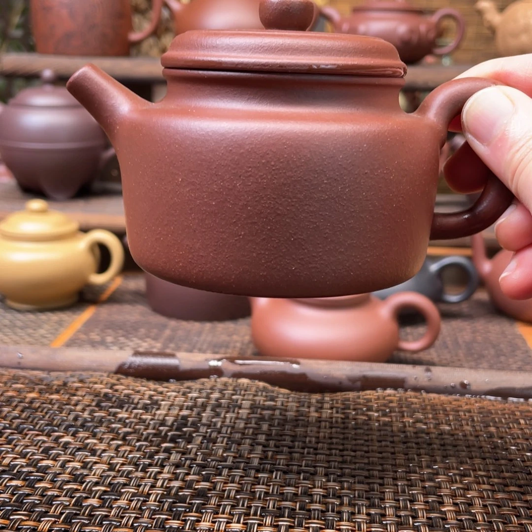 紫砂茶壶宜兴原矿紫砂手工制200