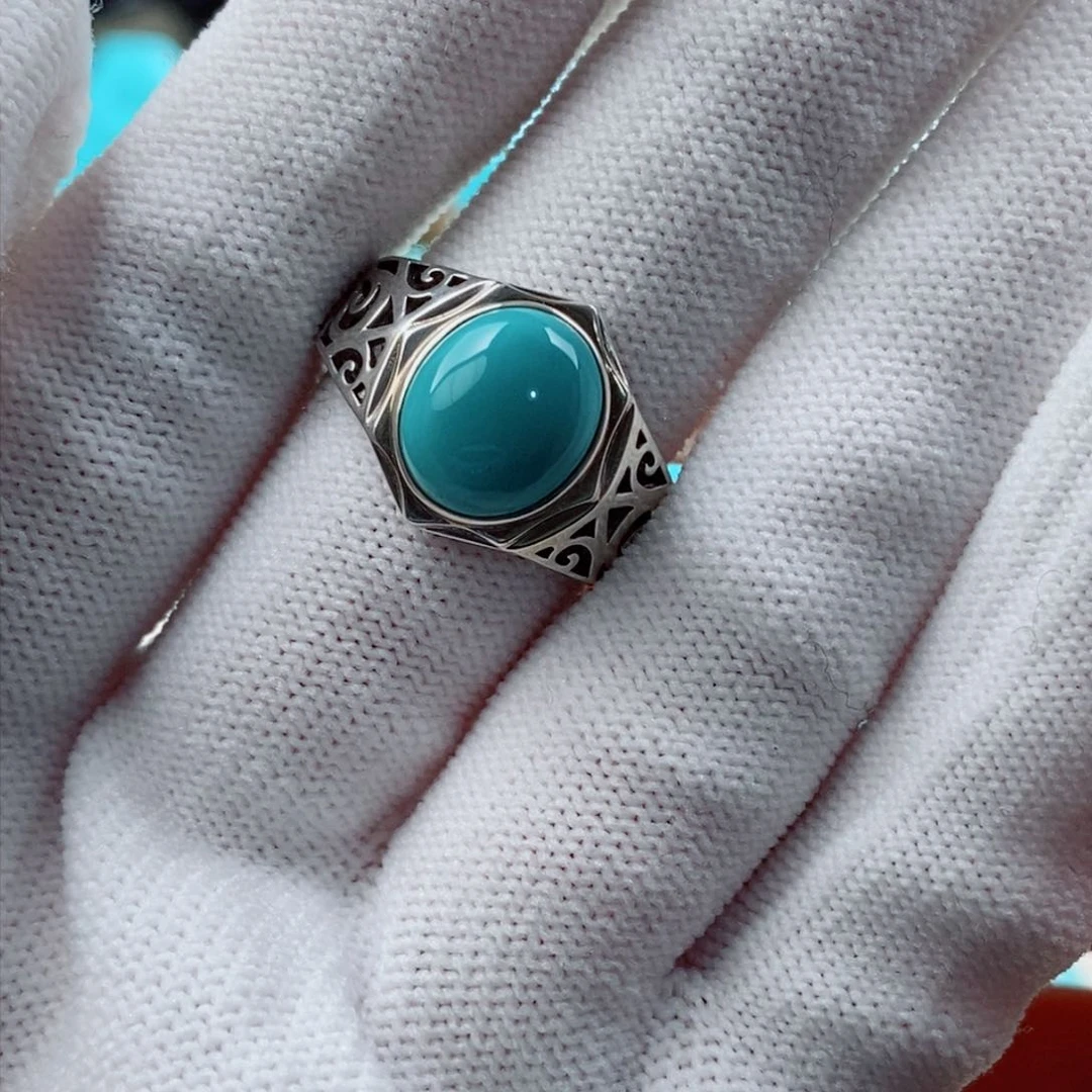 绿松石配饰银S925镶嵌