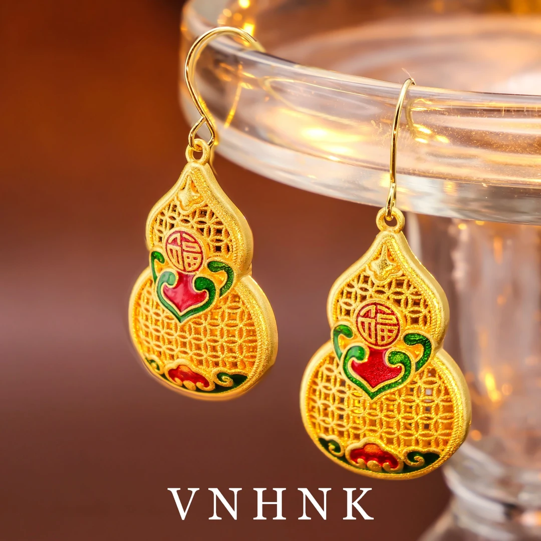 铜合金耳饰 美可儿   N335  金色时尚气质耳环