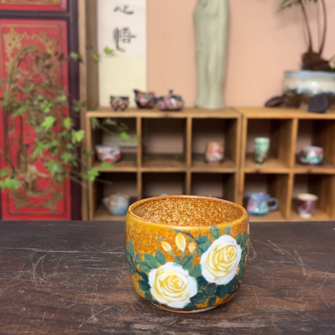 柴烧手工手绘陶瓷