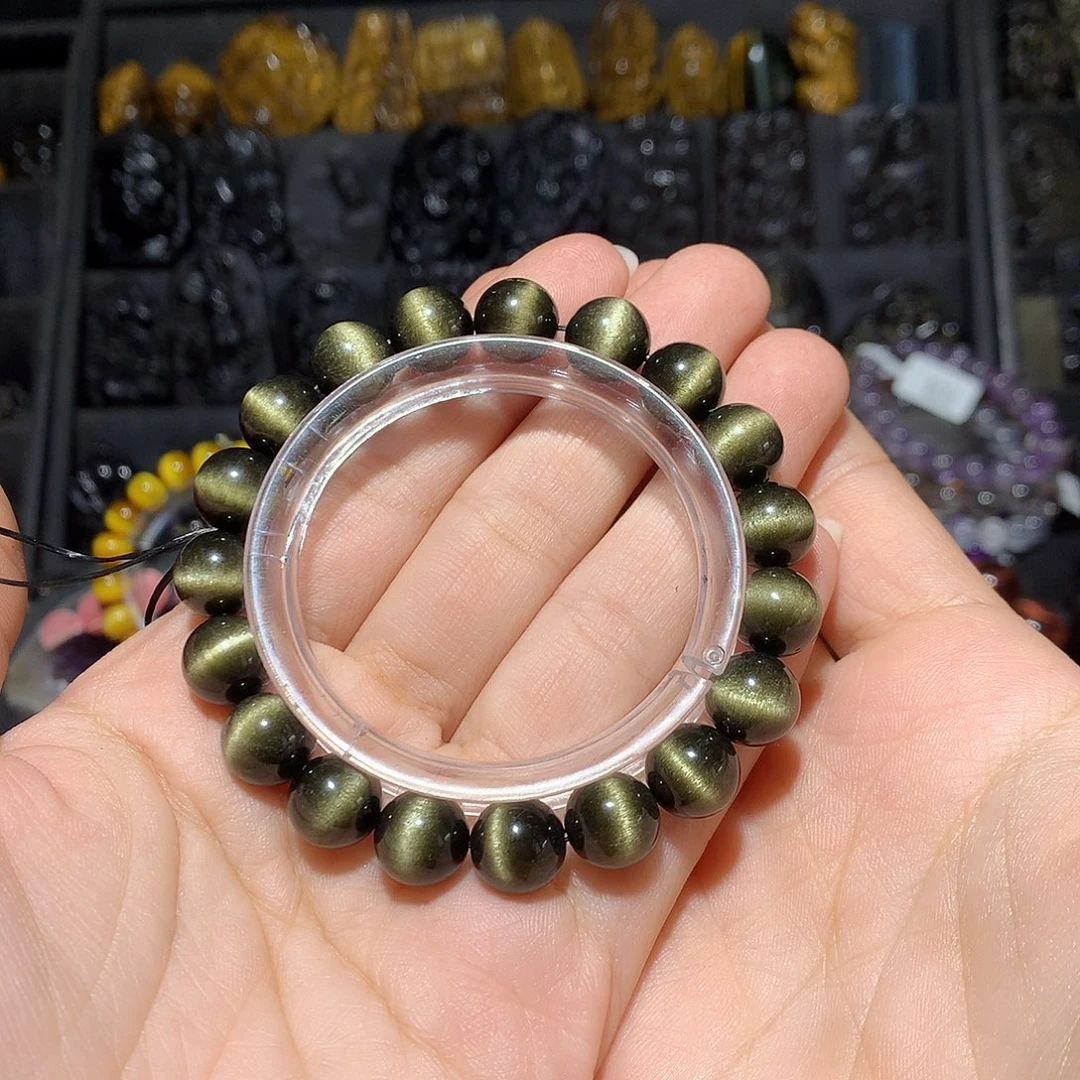 黑曜岩手链未镶嵌燕****?